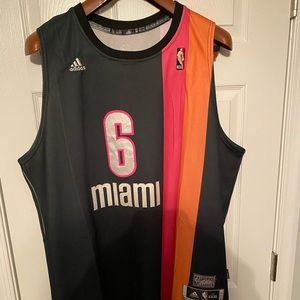 Adidas LeBron James Miami Heat Hardwood Classic Jersey